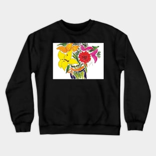 Joyful Flowers Crewneck Sweatshirt